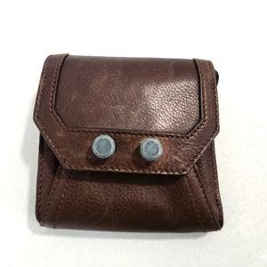 Cole Hann brown wallet with cool hardwear